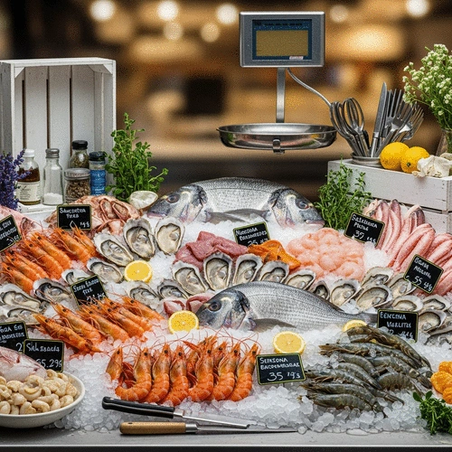 seasonal seafood specials at Melbourne fish markets